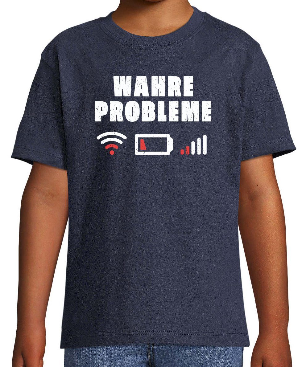 Print-Shirt "Wahre Probleme" Shirt für Jungen und Mädchen
