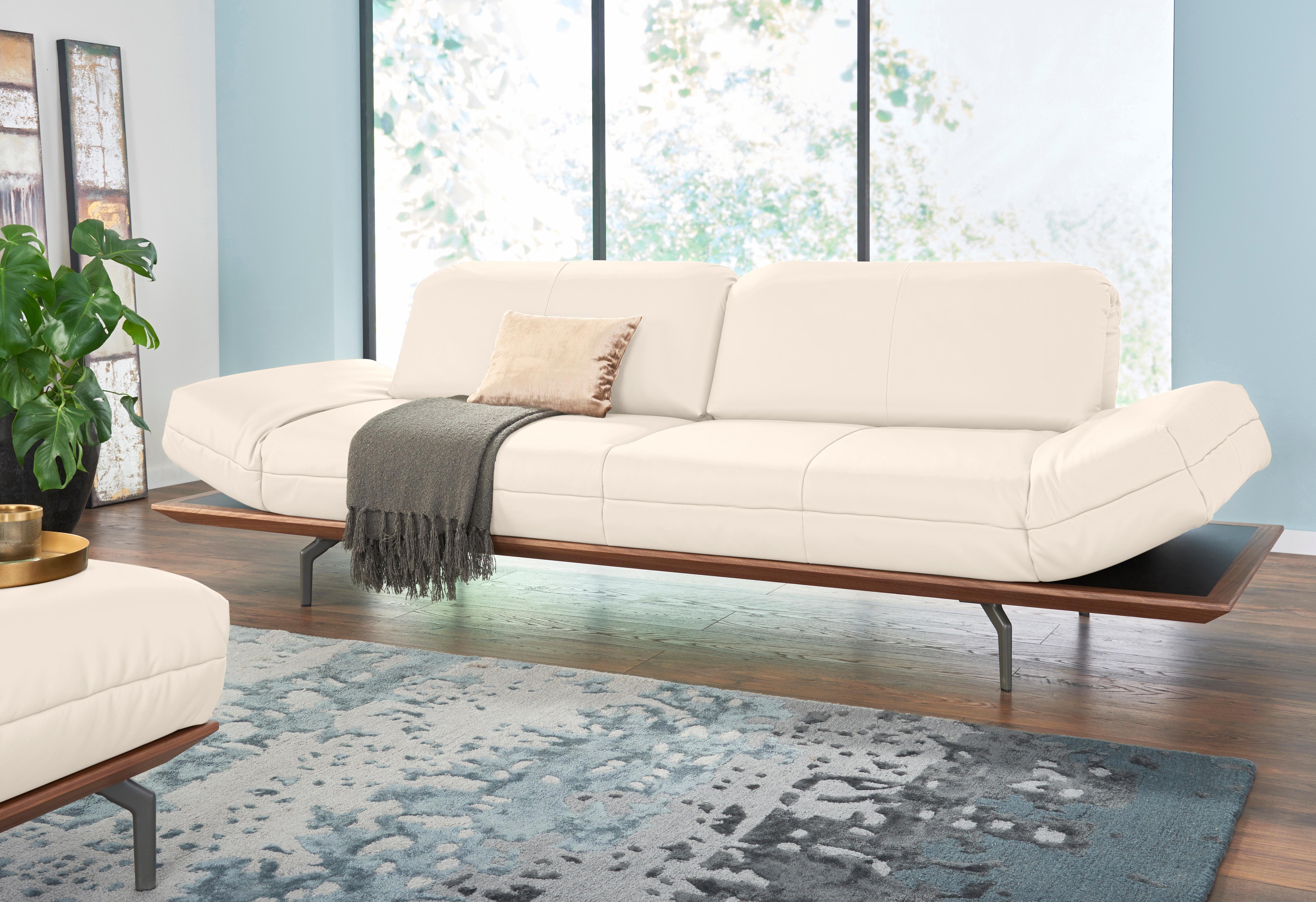 Creation BY ROLF BENZ 3-Sitzer CR.420, Designsofa, Loungesofa, in 2 Qualitäten, Holzrahmen in Eiche Natur oder Nußbaum, Breite 232 cm