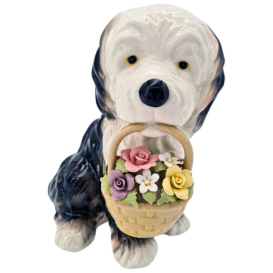 abc HOME Spieluhr Hund, Porzellan, Melodie, 18 cm H