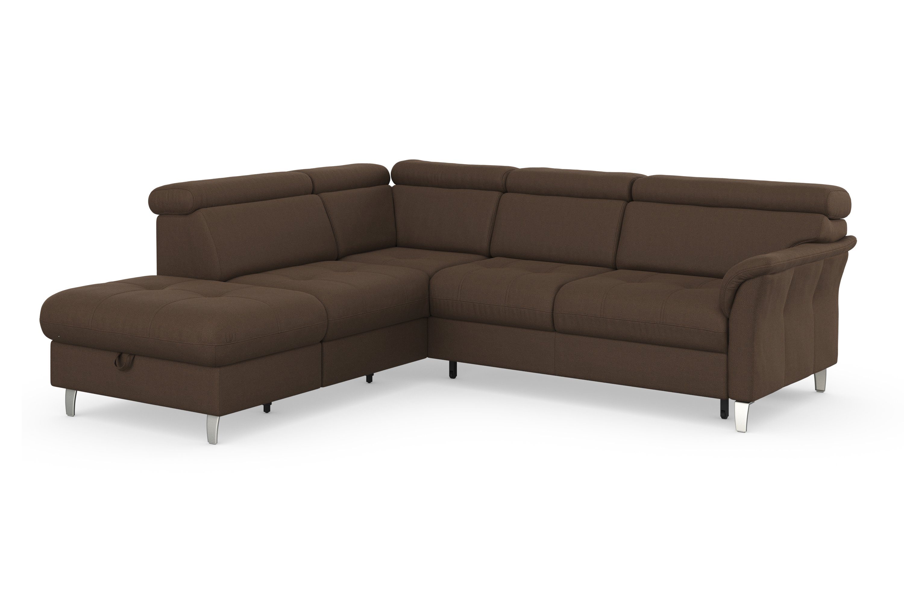 sit&more Ecksofa Marano L-Form, inklusive Kopfteilverstellung, optional Schlaffunktion & Bettkasten