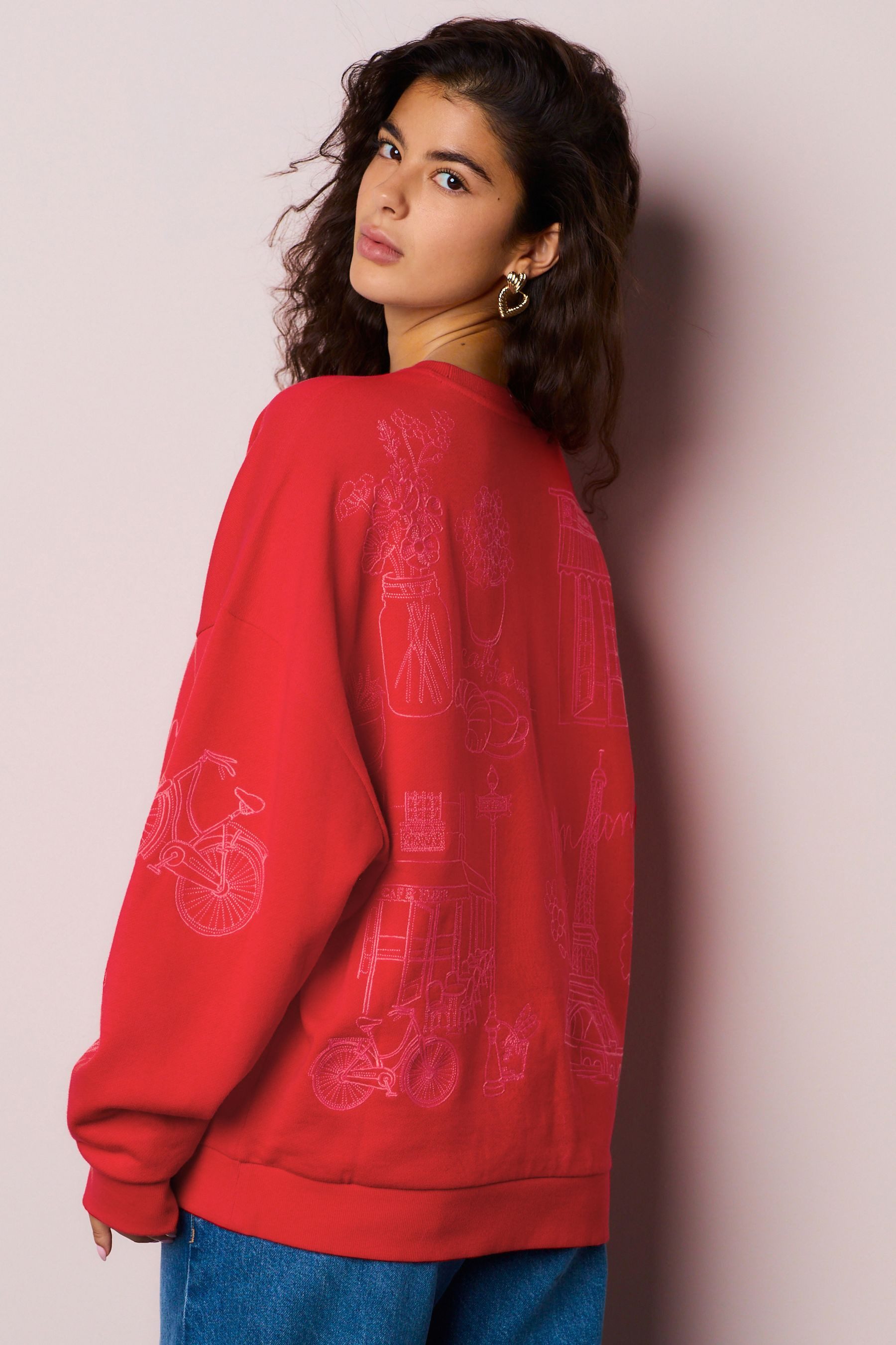 Next Sweater Sweatshirt mit Stickerei (1-tlg) günstig online kaufen