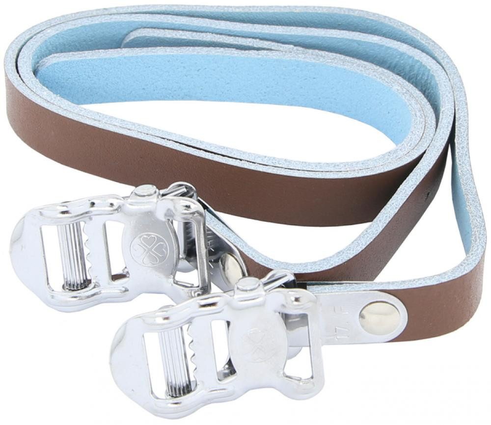 Contec Fahrradpedale Contec Pedalriemen Leather Strap braun