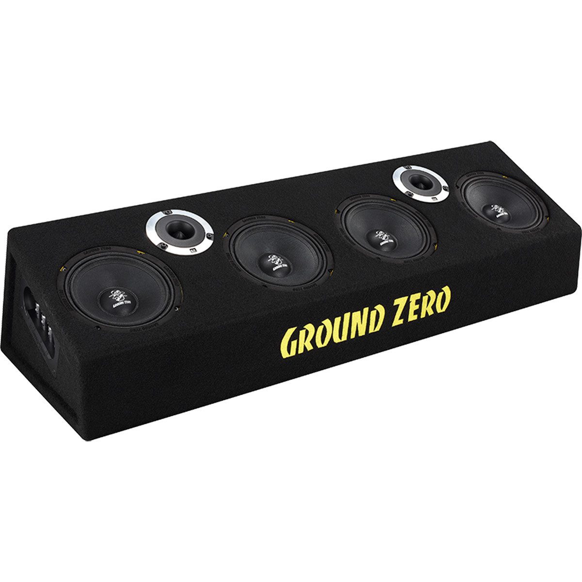 Ground Zero GZCB 16.2XSPL, Lautsprecher-Gehäuse mit 165 mm SPL-Kickwoofern Auto-Subwoofer (400 W, max.: W 16 cm)