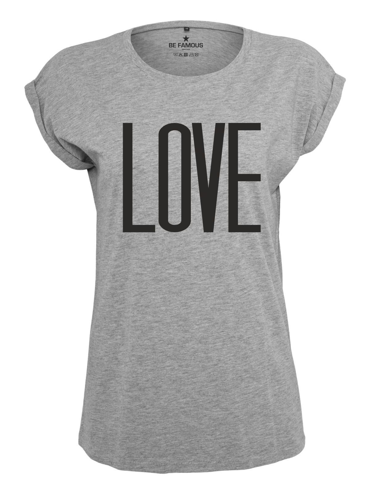 Be Famous Print-Shirt Classic Roll Up Biglove (1-tlg., keine) günstig online kaufen