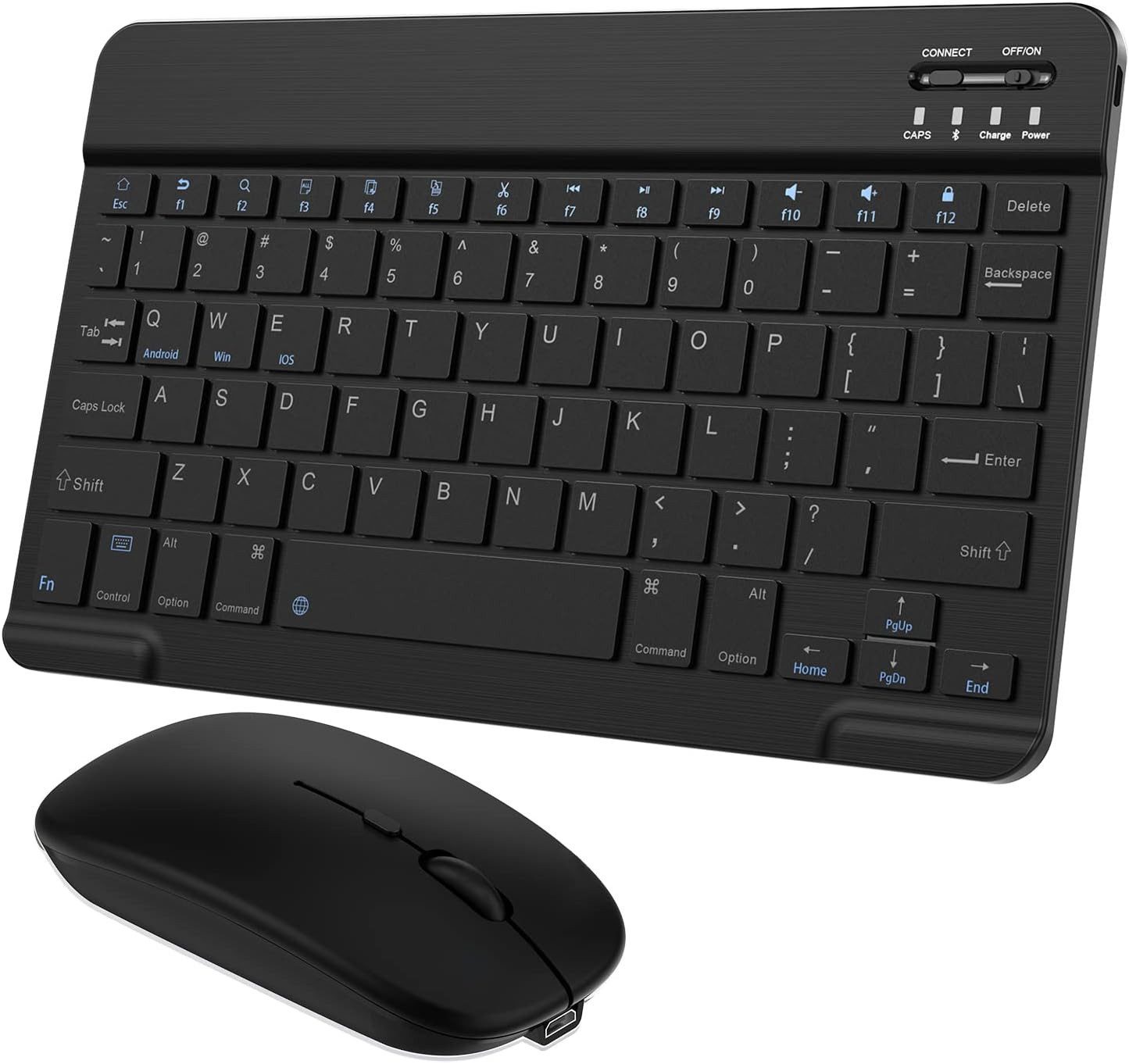 Athlix Universal Bluetooth Drahtlose Tablet Tastatur mit Maus Tastatur- und Maus-Set, Große Farbauswahl, Zuverlässige Bluetooth-Technologie