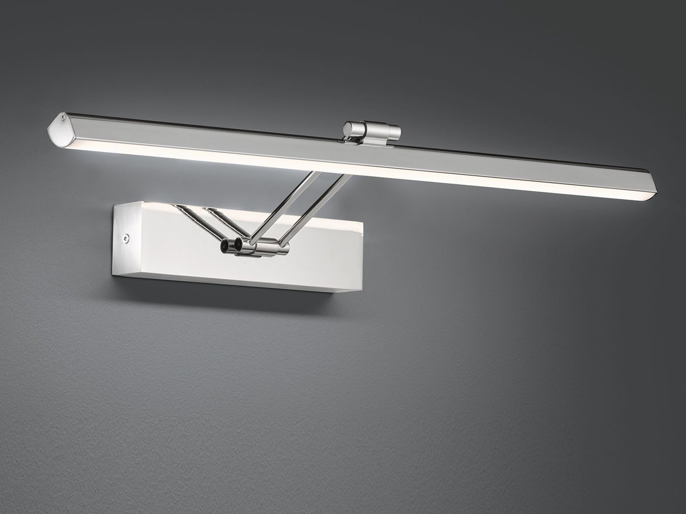SET 2er 60cm, Badezimmer-Spiegel Spiegelleuchte, & FISCHER Wand schwenkbar, Bad-Lampen fest Badezimmerlampen HONSEL für IP44, Warmweiß, integriert, LED