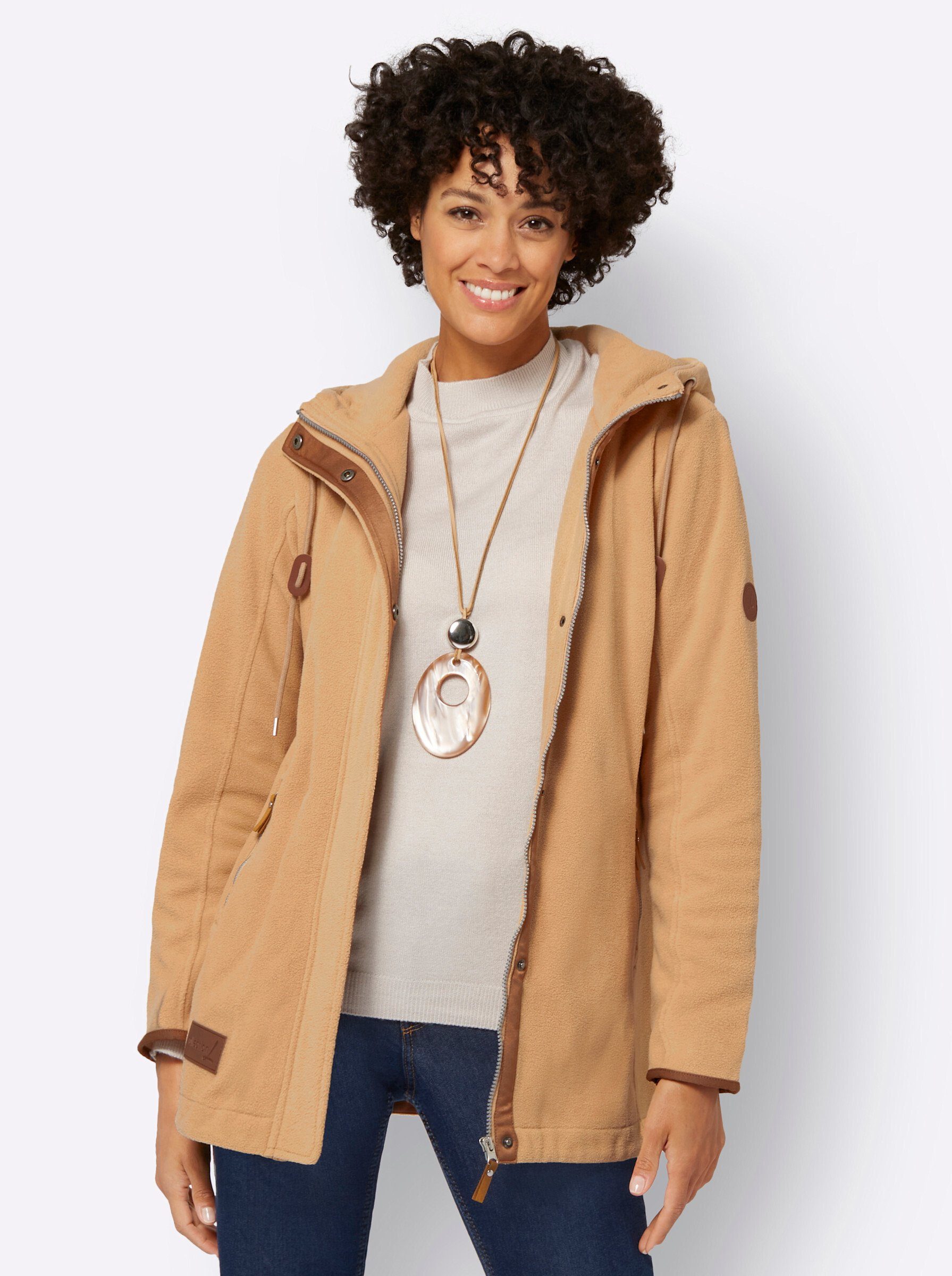 WEIDEN camel Fleecejacke WITT