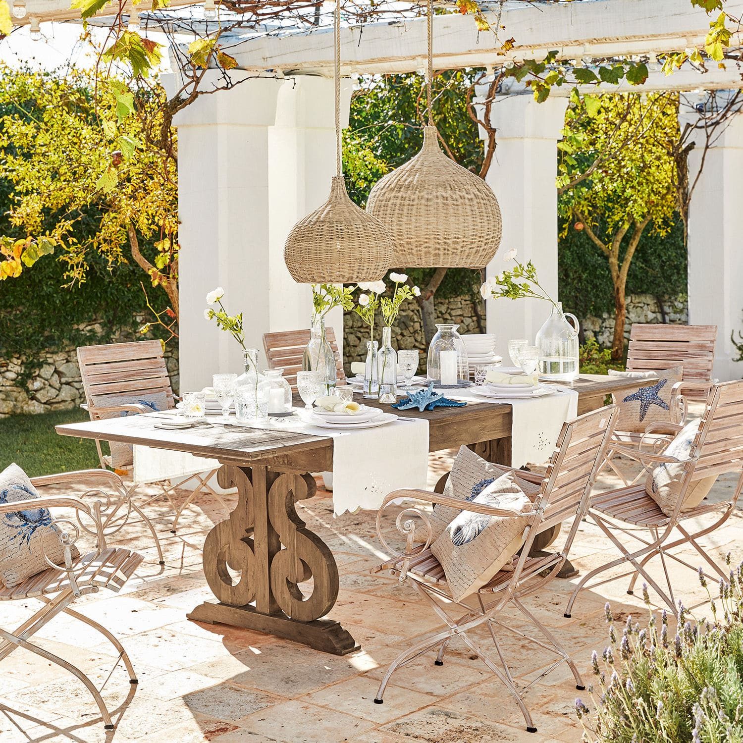 Mirabeau Gartentisch Tisch Concarneau antikbraun