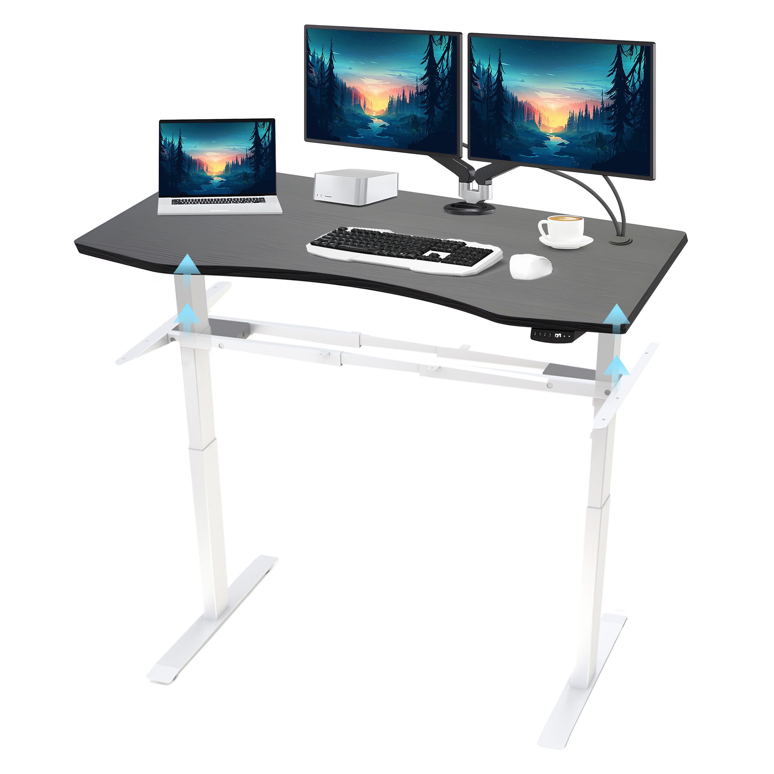 PROMAFIT Arbeitstisch Schreibtisch Stehtisch mit elektrischer günstig online kaufen