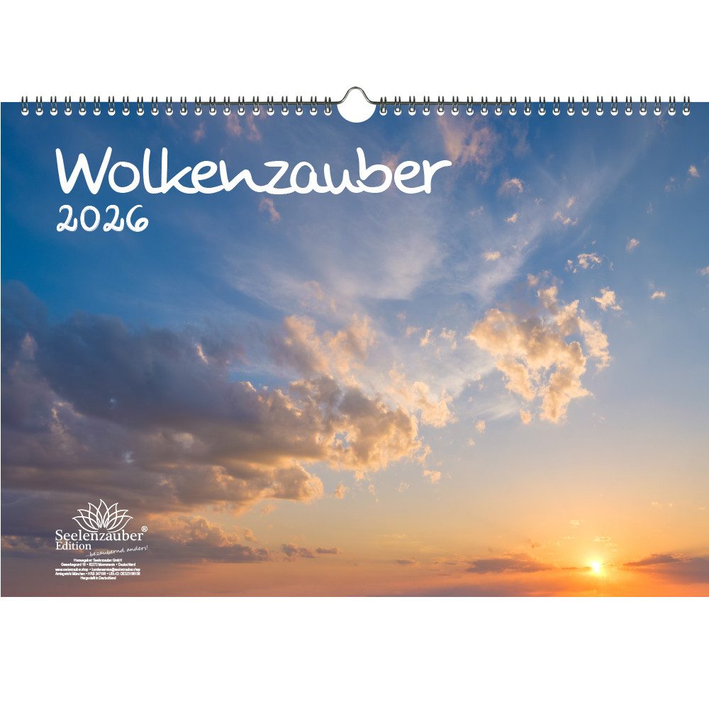 Seelenzauber Wandkalender Wolkenzauber DIN A3 Календари für 2026 Wolken Himmel