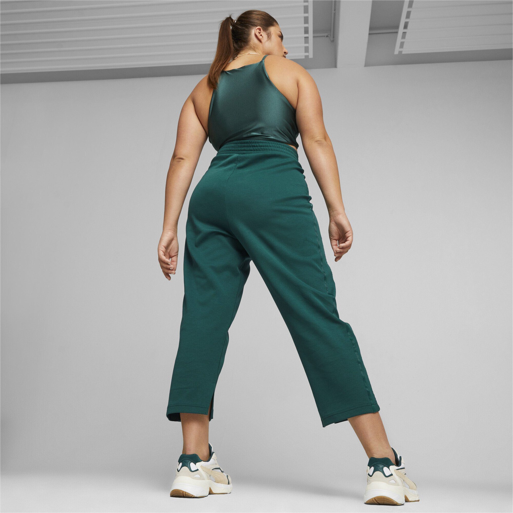 PUMA Sporthose T7 Malachite Green Damen Trainingshose