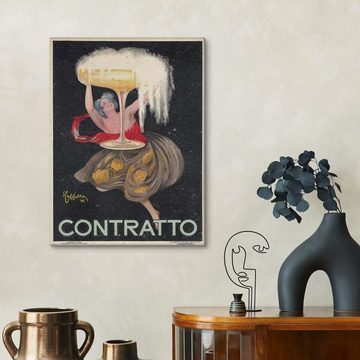 Posterlounge Leinwandbild Leonetto Cappiello, Contratto, 1922, Wohnzimmer Vintage Malerei