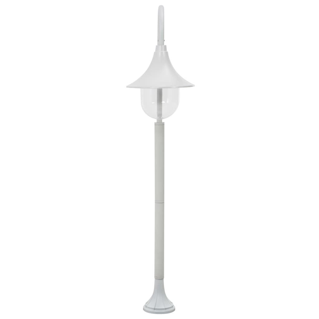 vidaXL Pollerleuchte Garten-Pollerleuchte E27 120 cm Aluminium Weiß