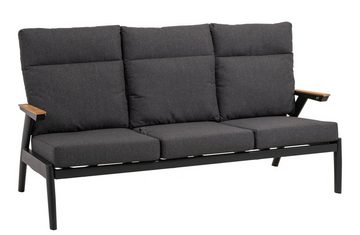 Lesli Living Gartenlounge-Bank Lesli Living 3er Loungesofa "Florence Alu"