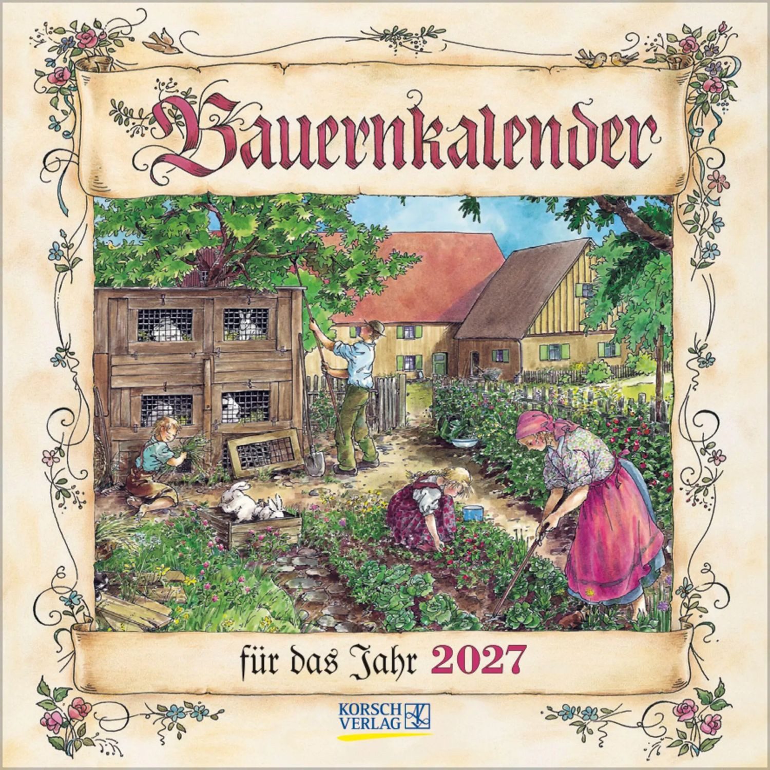 Korsch Verlag Wandkalender Bauernkalender 2027