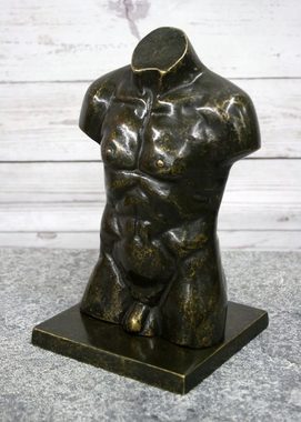 Bronzeskulpturen Skulptur Bronzefigur Kleine Männer Büste aus Bronze