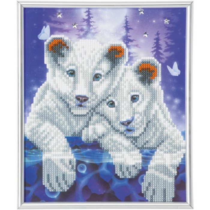 CRAFT Buddy Kreativset Crystal Art Junge Tiger 21x25 cm