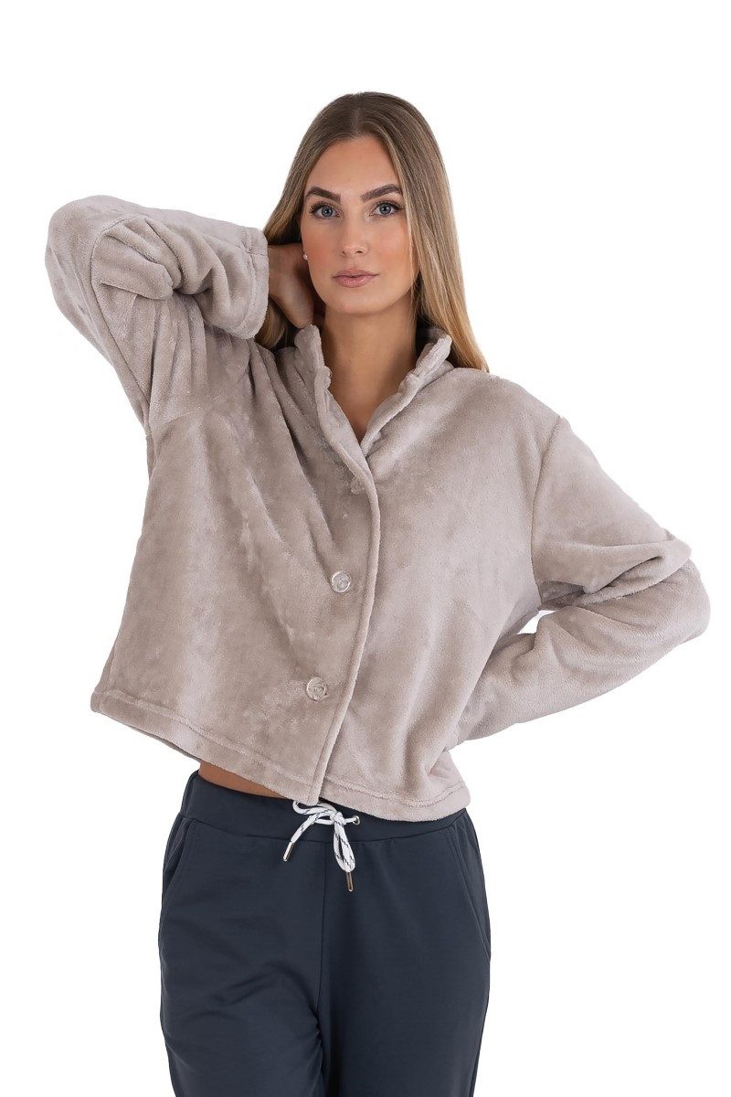 Wewo fashion Damenbademantel 6603, Kurzform, Wellsoft-Microfaser, Stehkrage günstig online kaufen