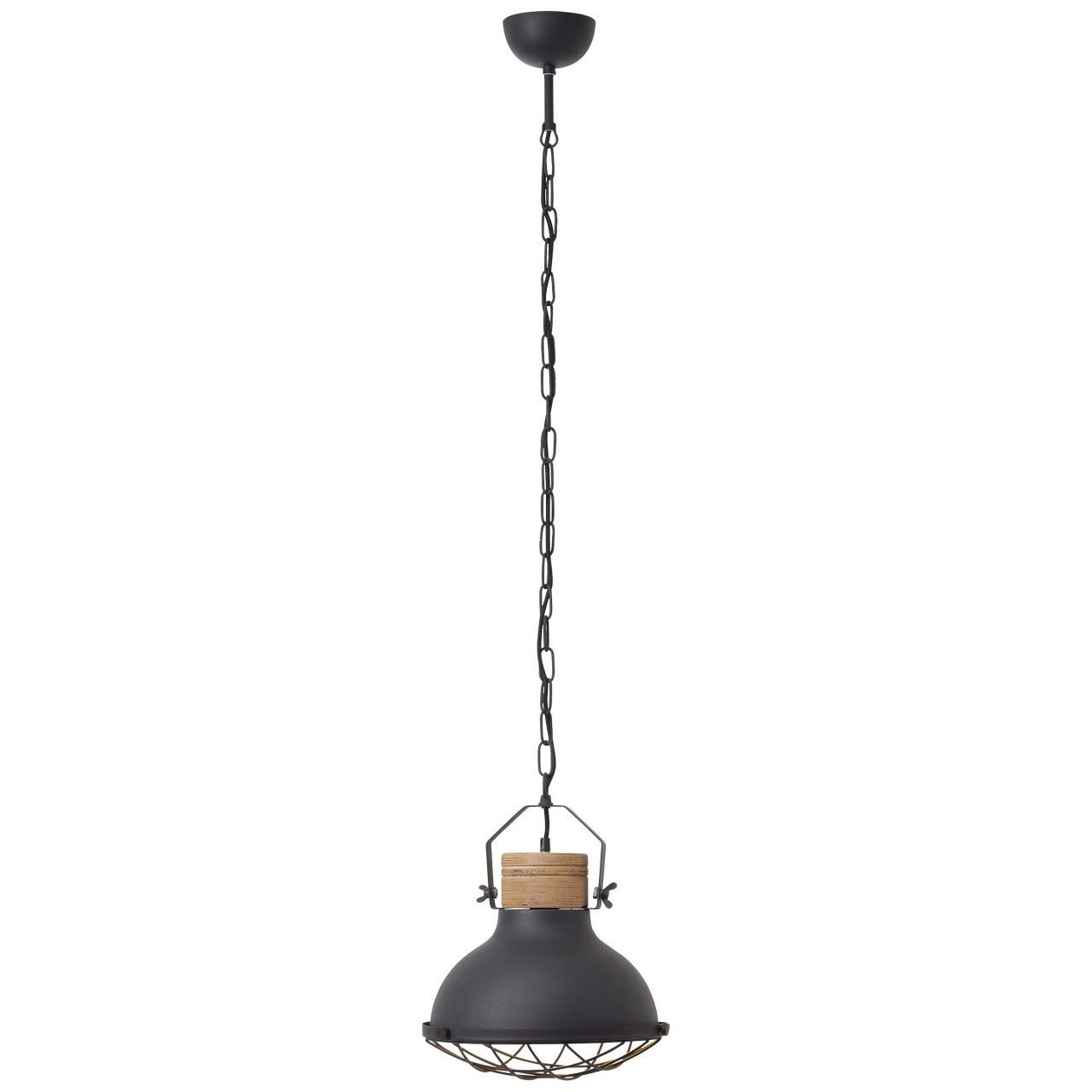 Brilliant Pendelleuchte Emma, E27, Pendelleuchte 33cm 40W, A60, schwarz korund Lampe Emma 1x g.f