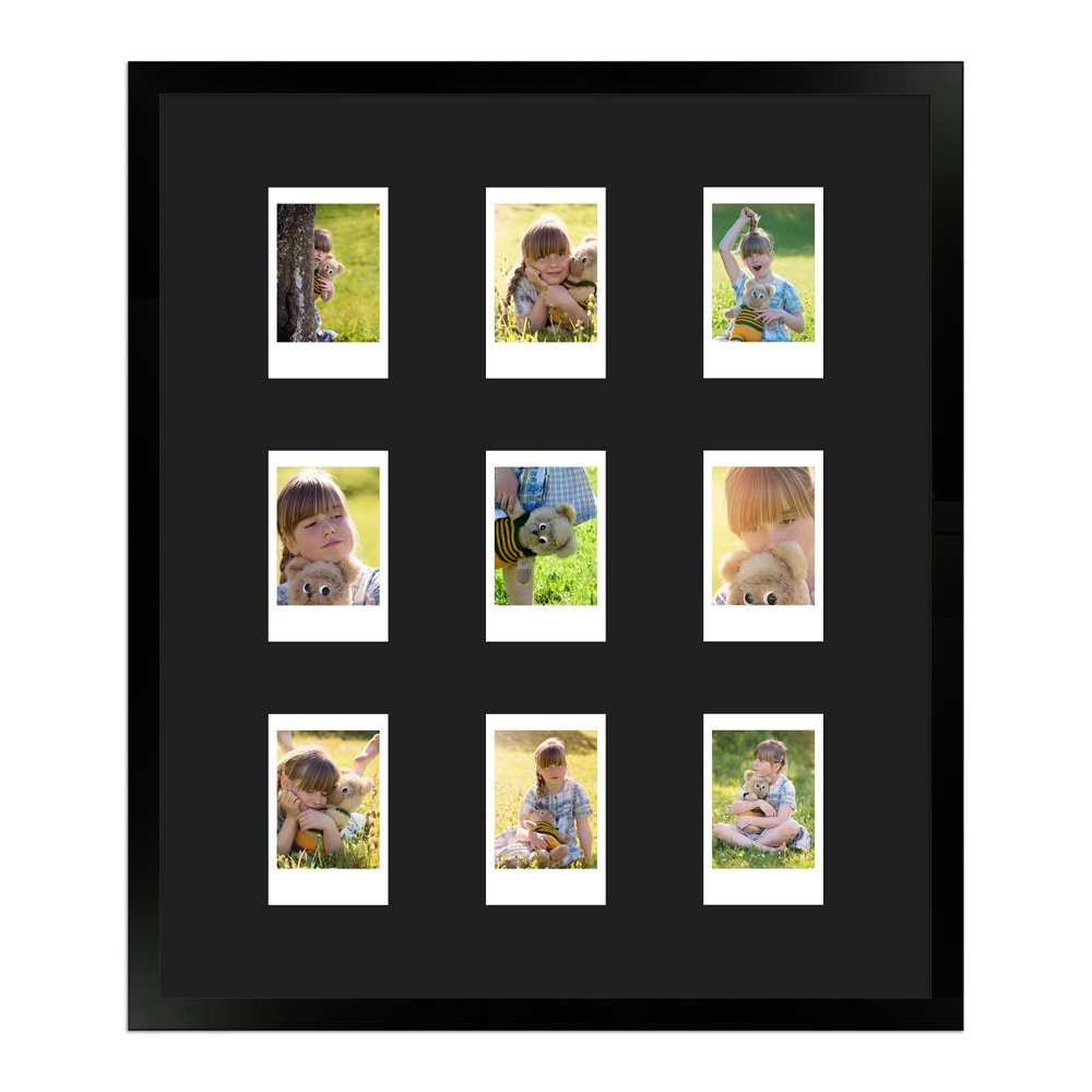 Mende Frames Bilderrahmen H950, für 9 Bilder, Modern im Instax Mini