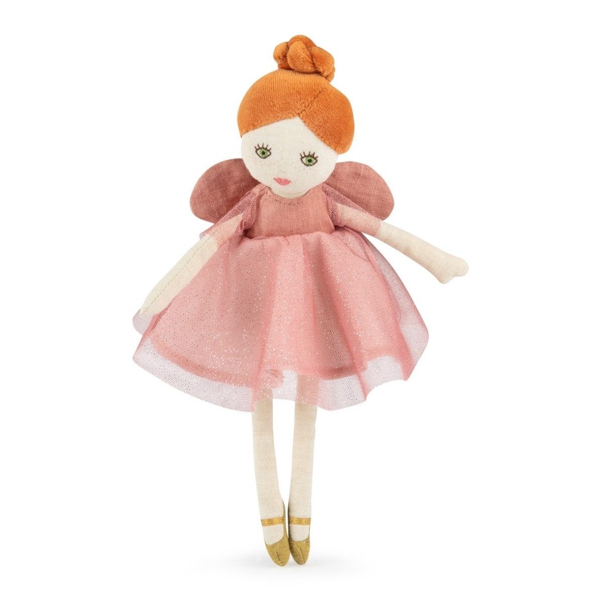 Moulin Roty Kuscheltier Kleine Puppe Fee Viviane rosa weiche Stoffpuppe für Kinder zum (1-St)