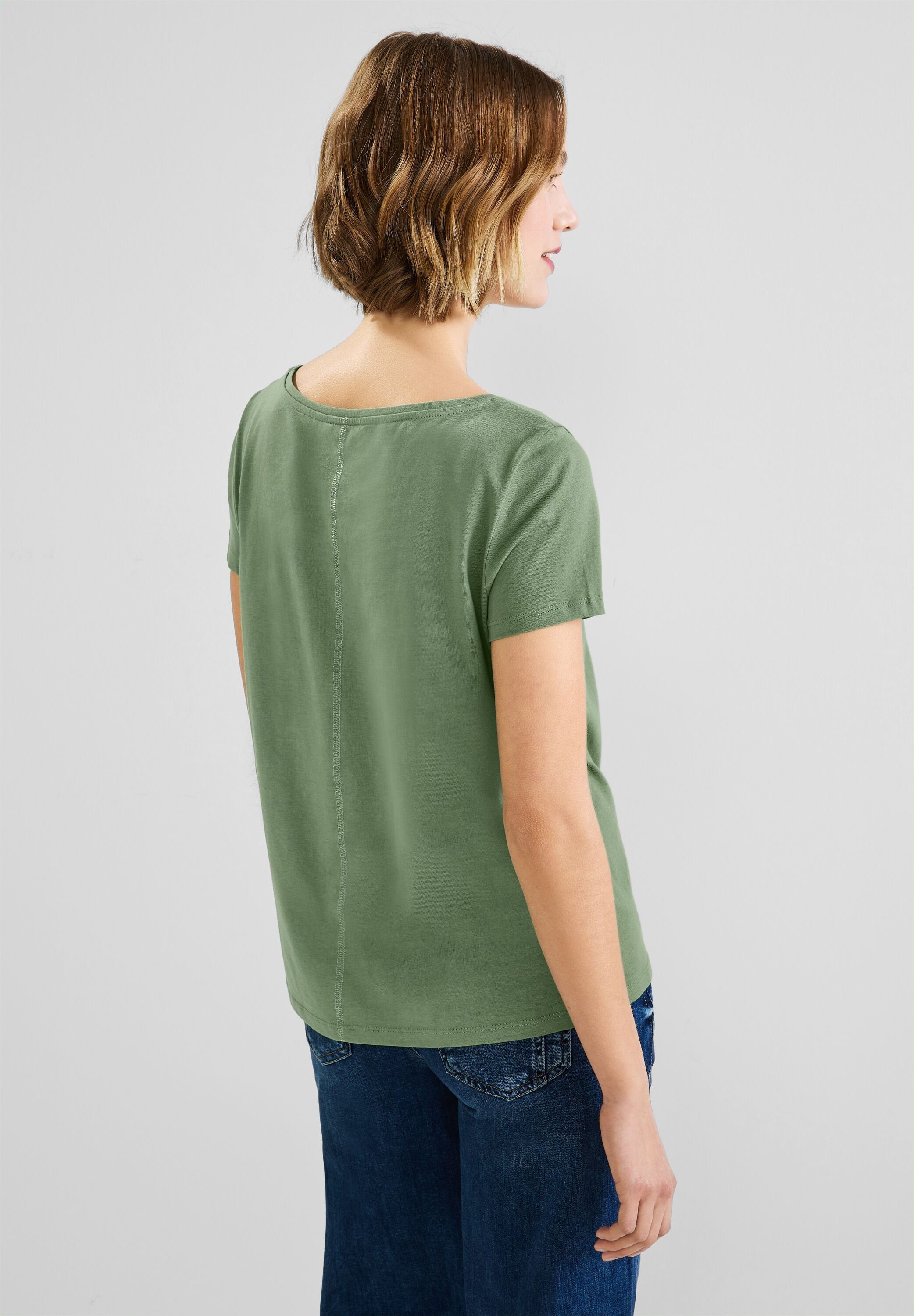 in green ONE T-Shirt STREET leafy Unifarbe