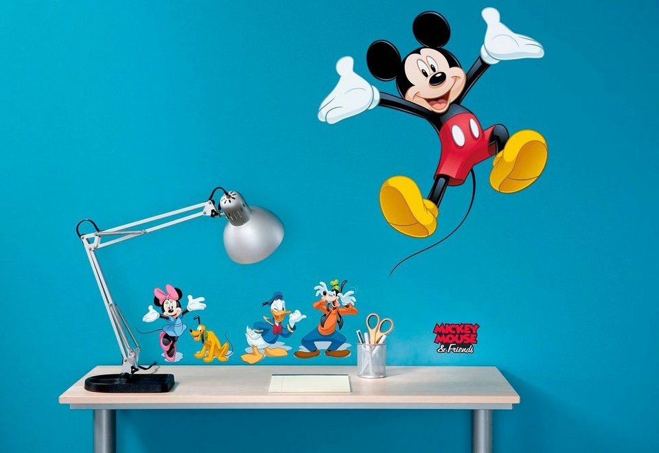 Komar Wandtattoo Mickey and Friends (5 St), 50x70 cm (Breite x Höhe), selbstklebendes  Wandtattoo