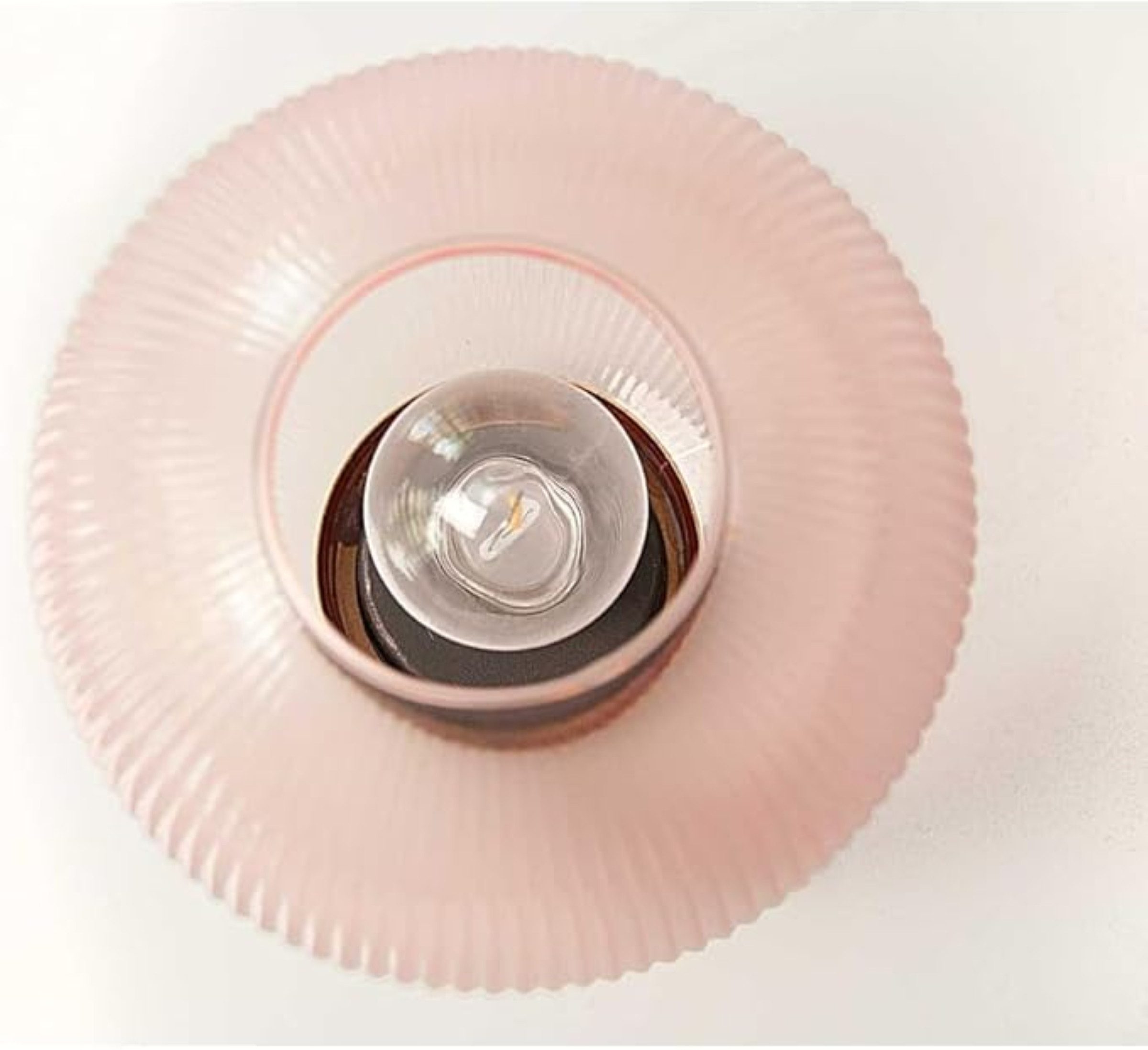 hab & gut LED Dekoobjekt LED Dekolampe Glaskugel Rosa warmweiß batteriebetrieben Tischlampe, LED fest integriert, Warmweiß, Warmweiß batteriebetrieben Glaskugel – Bild 4 von 5