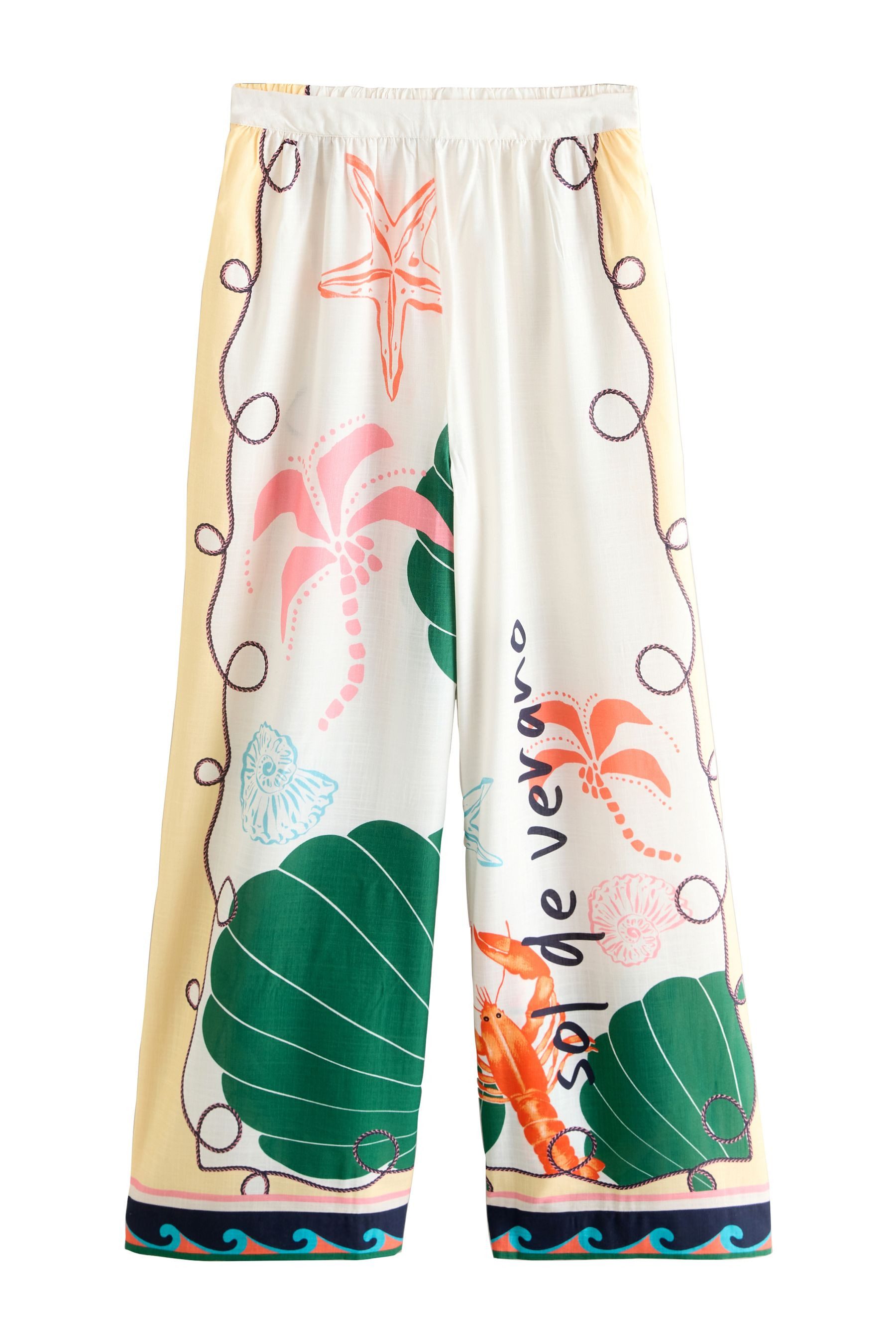 Palazzohose Hose mit weitem Bein
