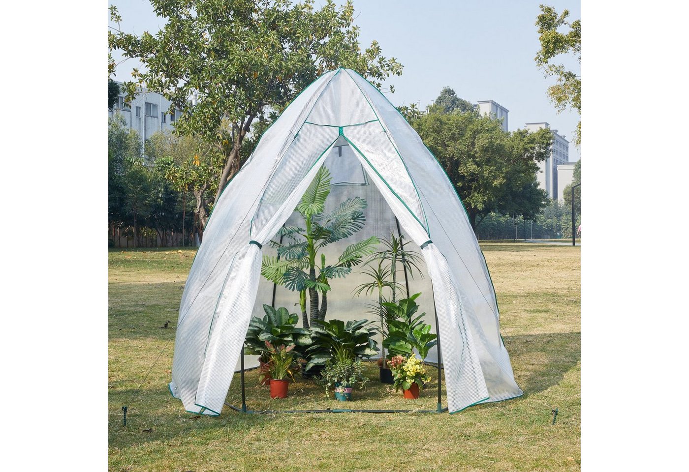 en.casa Foliengewächshaus, »Hunze« Ge... en.casa Foliengewächshaus, »Hunze« Ge...