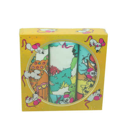 Betz Taschentuch 3 Stück Kindertaschentücher in der Geschenkbox ca. 25x25 cm 100% Baumwolle Märchen Motive Design 4 Farbe: gelb