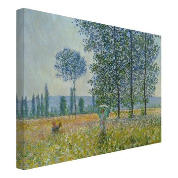 Bilderdepot24 Leinwandbild Kunstdruck Claude Monet Felder Frühling grün Bild auf Leinwand XXL, Bild auf Leinwand; Leinwanddruck in vielen Größen