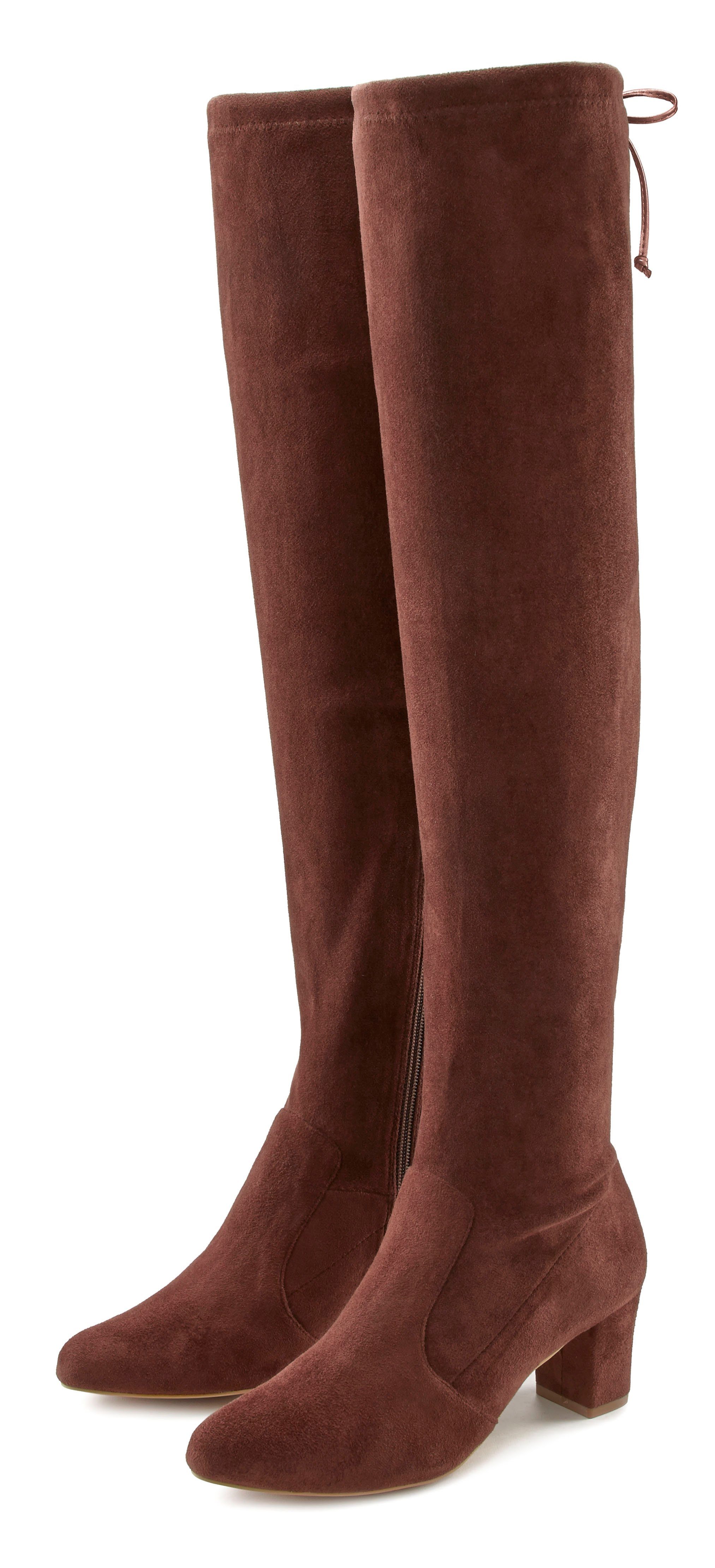 LASCANA Overkneestiefel Slouchy Boots,Langschaft Stiefel,Schlupf-Boot, weic günstig online kaufen