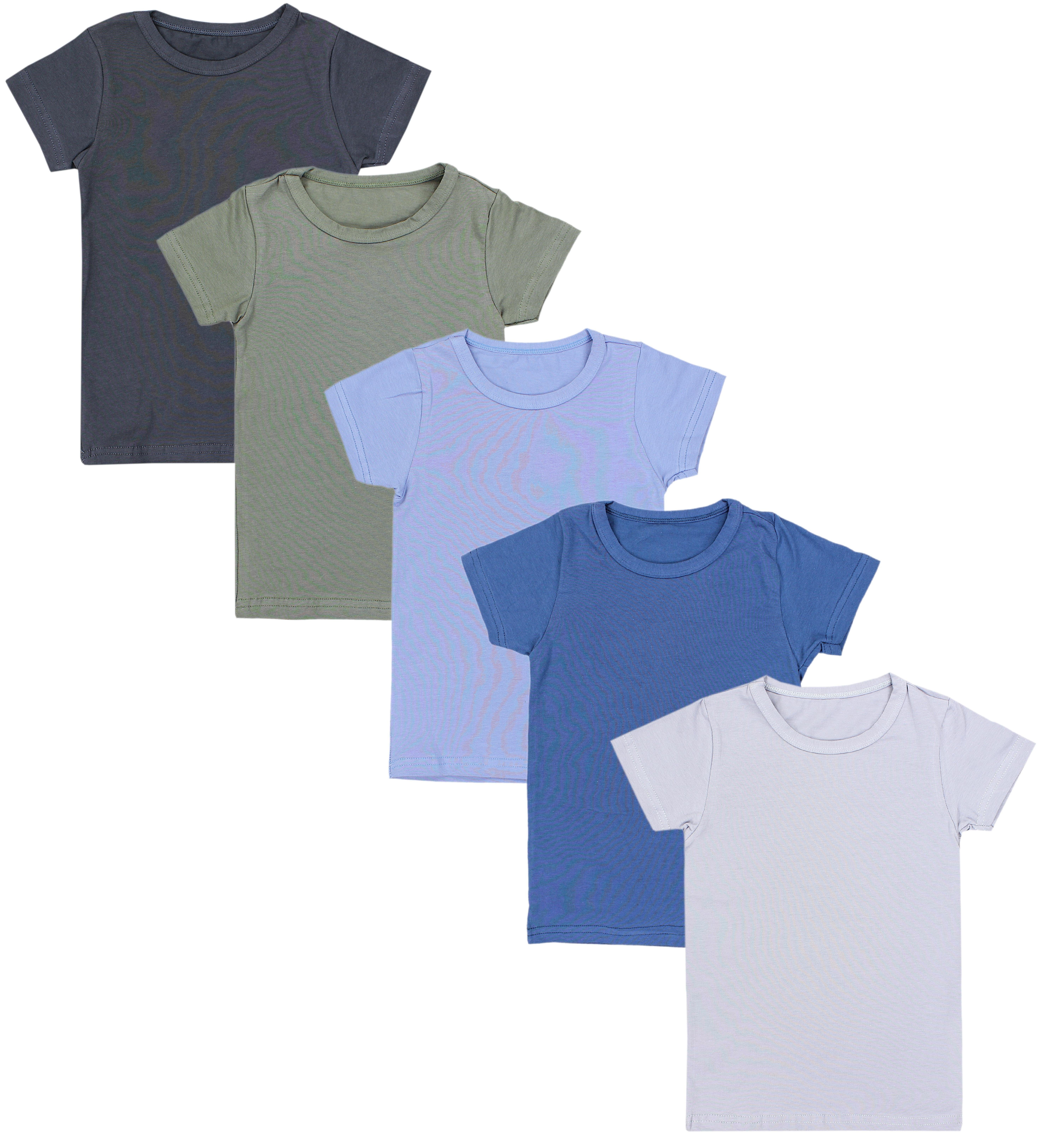 TupTam Unterhemd TupTam Kinder Jungen Basic Dunkelblau Kurzarm T-Shirts Blau Grau 5er Anthrazit Grün Pack Unterhemd