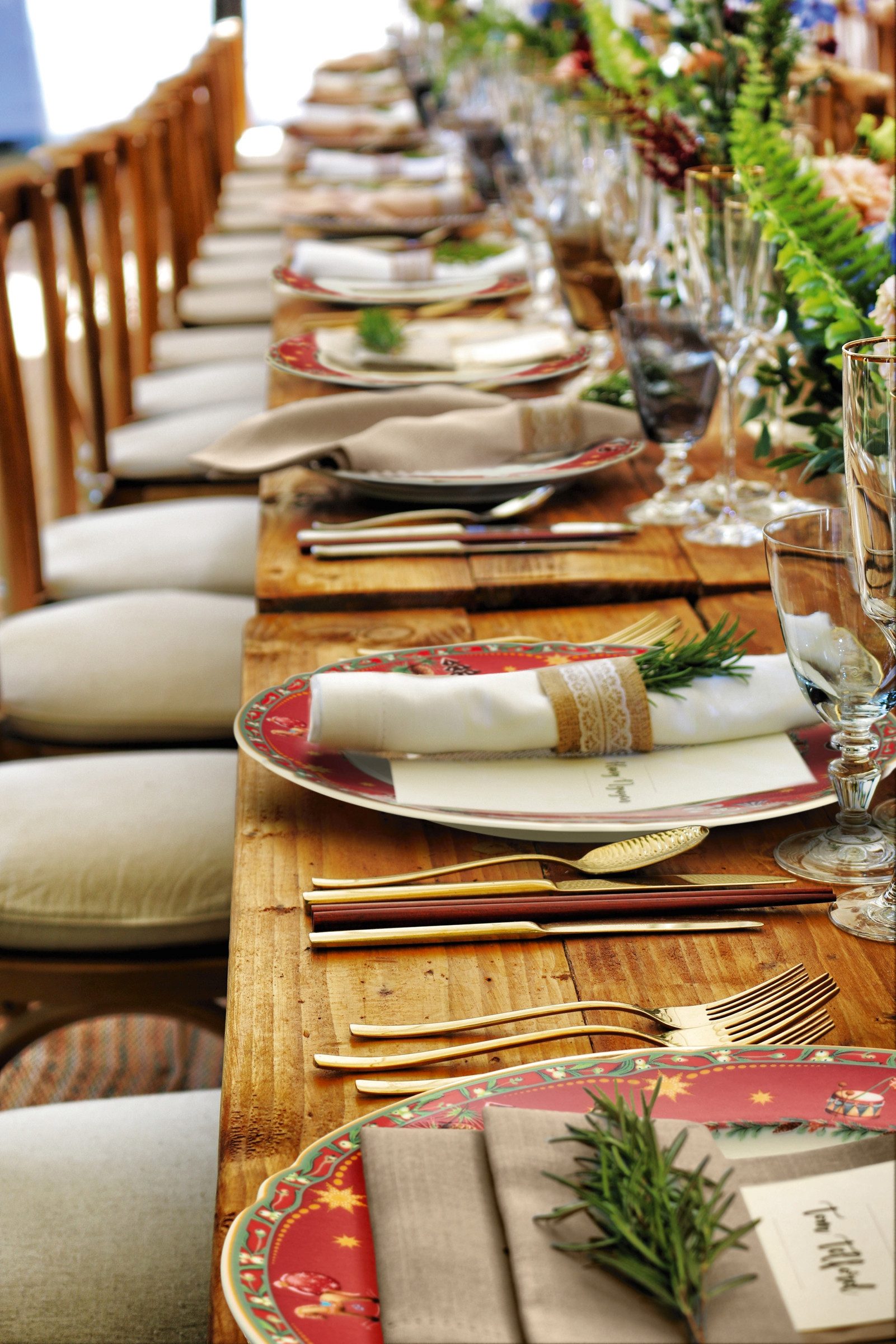 Seltmann Weiden Tafelservice Teller Set Weihnachten, Advent, Geschirr-Set Marie-Luise (12-tlg), 6 Personen, Porzellan, mit weihnachtlichem Dekor, Made in Germany, 12 Teile, für 6 Personen