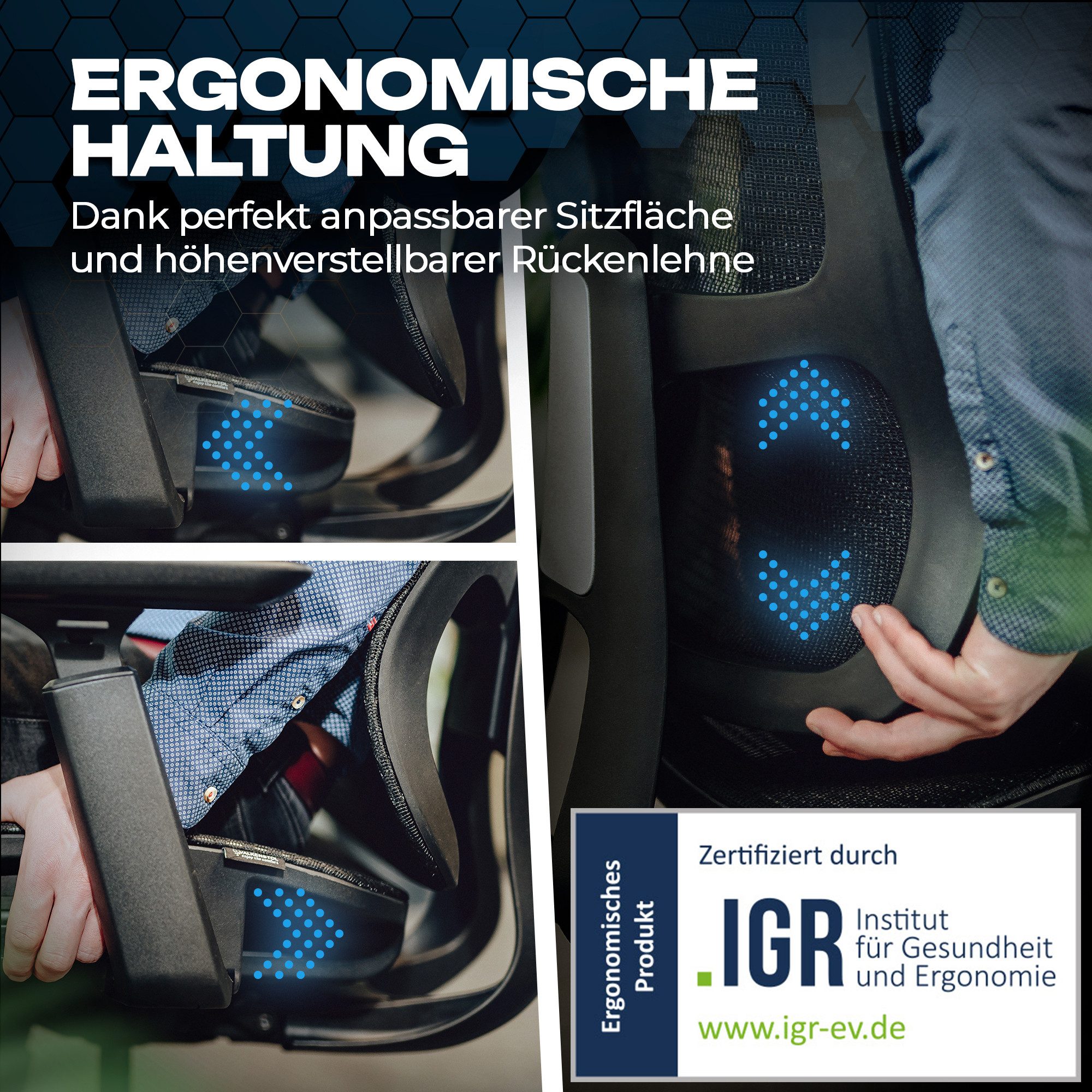 VALKENSTOL Bürostuhl M5 Chefsessel, Ergonomischer Bürostuhl, günstig online kaufen