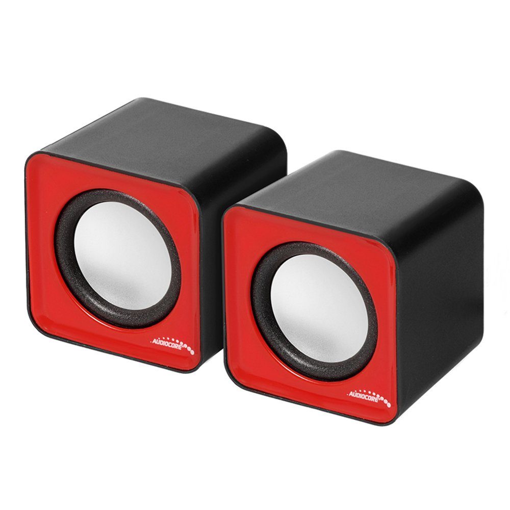 Audiocore AC870 PC-Lautsprecher Stereo, 2.0 (6 W, Lautstärkeregelung)