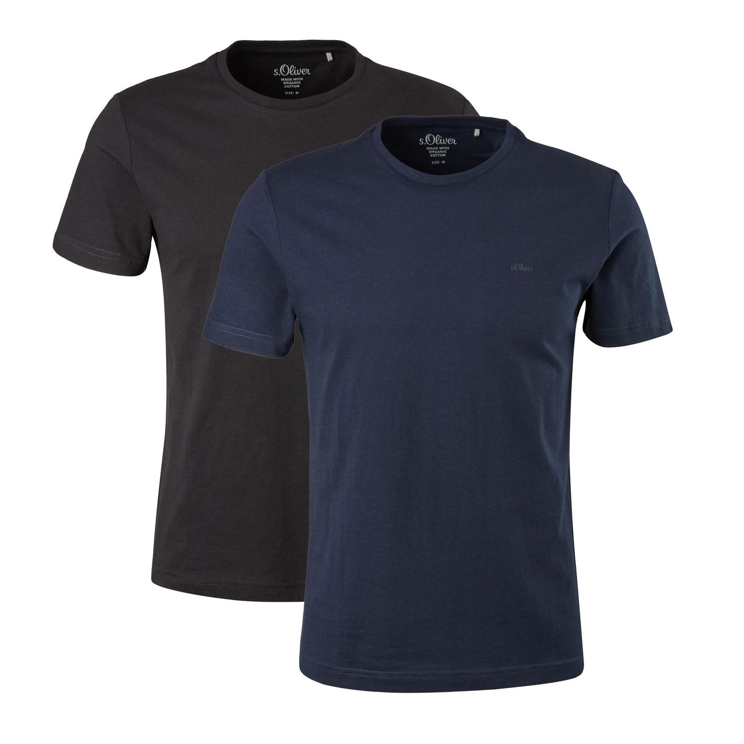 s.Oliver T-Shirt Casual (2-tlg) mit Logo, günstig online kaufen