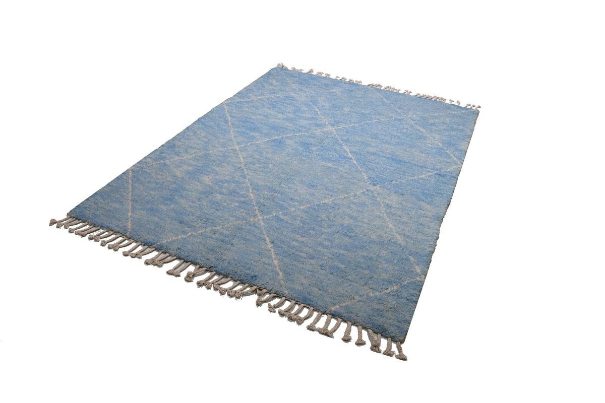 Handgeknüpfter rechteckig, Höhe: Nain Moderner 169x227 Trading, 25 Orientteppich Berber Orientteppich, Design Maroccan mm