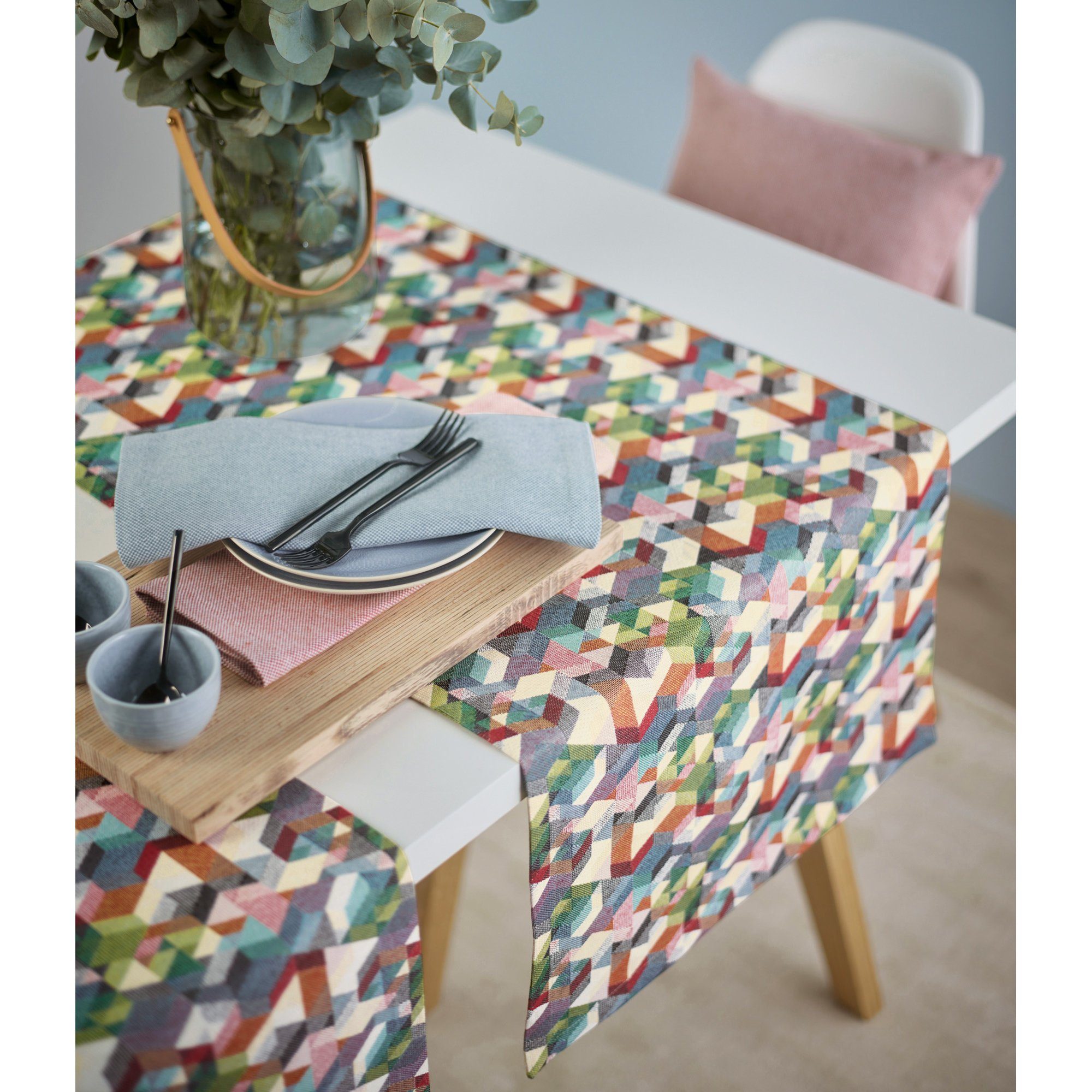 sander table + home Tischdecke Tischläufer "Cubes", Ornamente günstig online kaufen