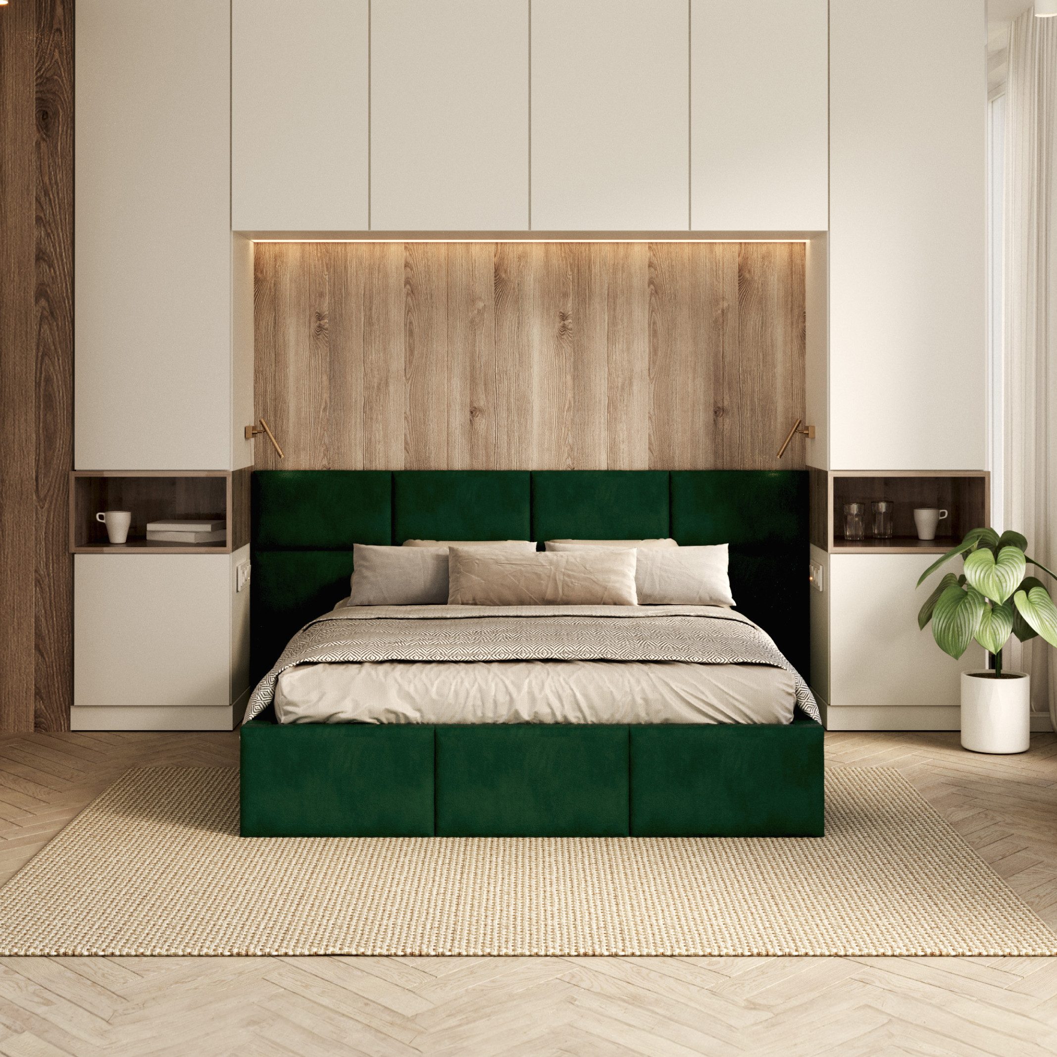 FDM Polsterbett DORIS Bettgestell 90x200, 120x200, günstig online kaufen