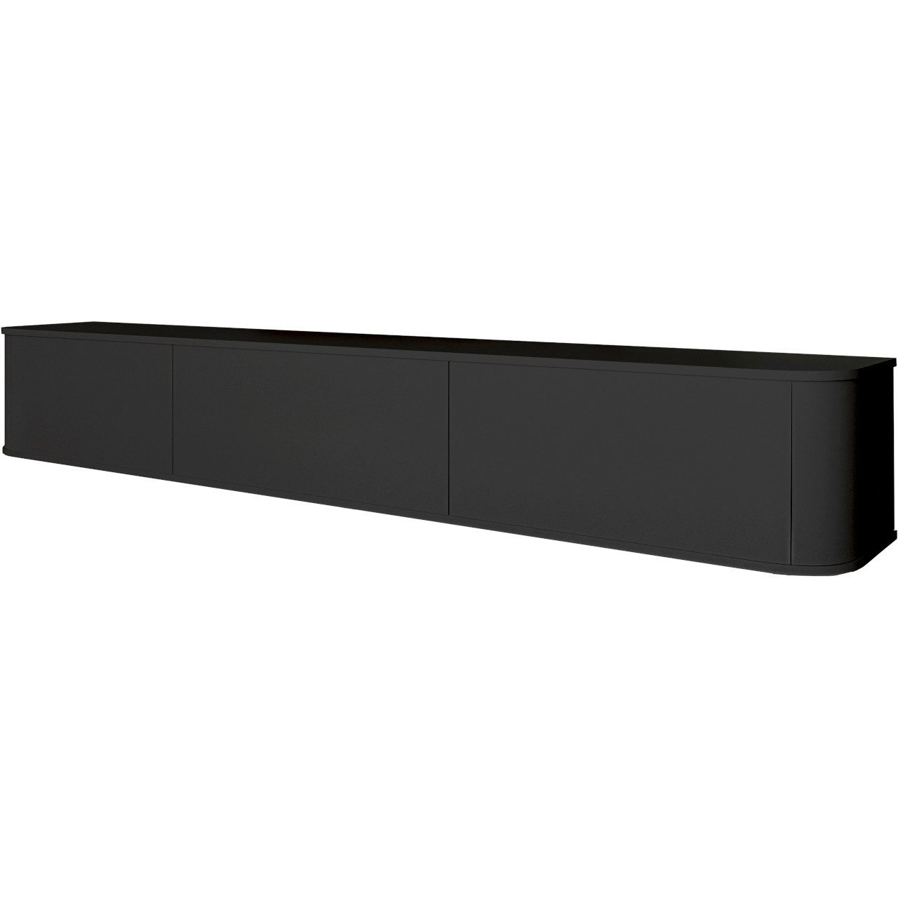 MOEBLINE Lowboard Hängender TV Lowboard AZILLO 215 schwarz