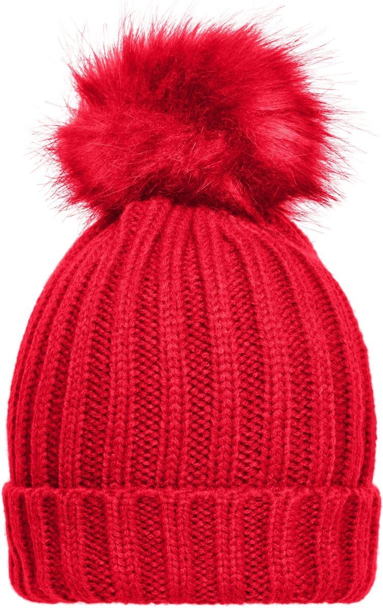 Goodman Design Strickmütze Damen Winter Beanie Bommelmütze Elegante Strickmütze mit extra großem Pompon