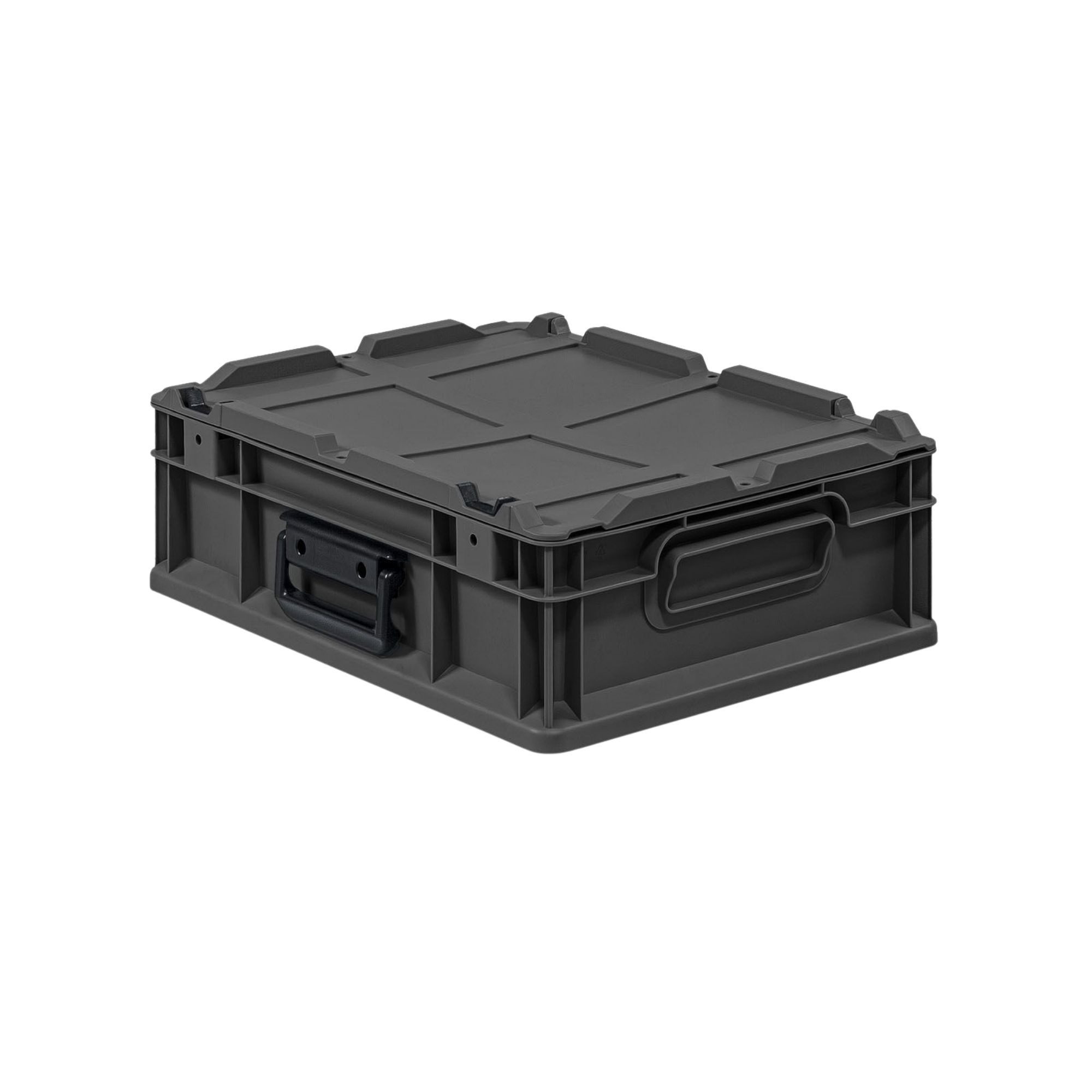 PROREGAL® Stapelbox Eurobox NextGen Portable, HxBxT 13,5x30x40cm, 11L, Schwarz