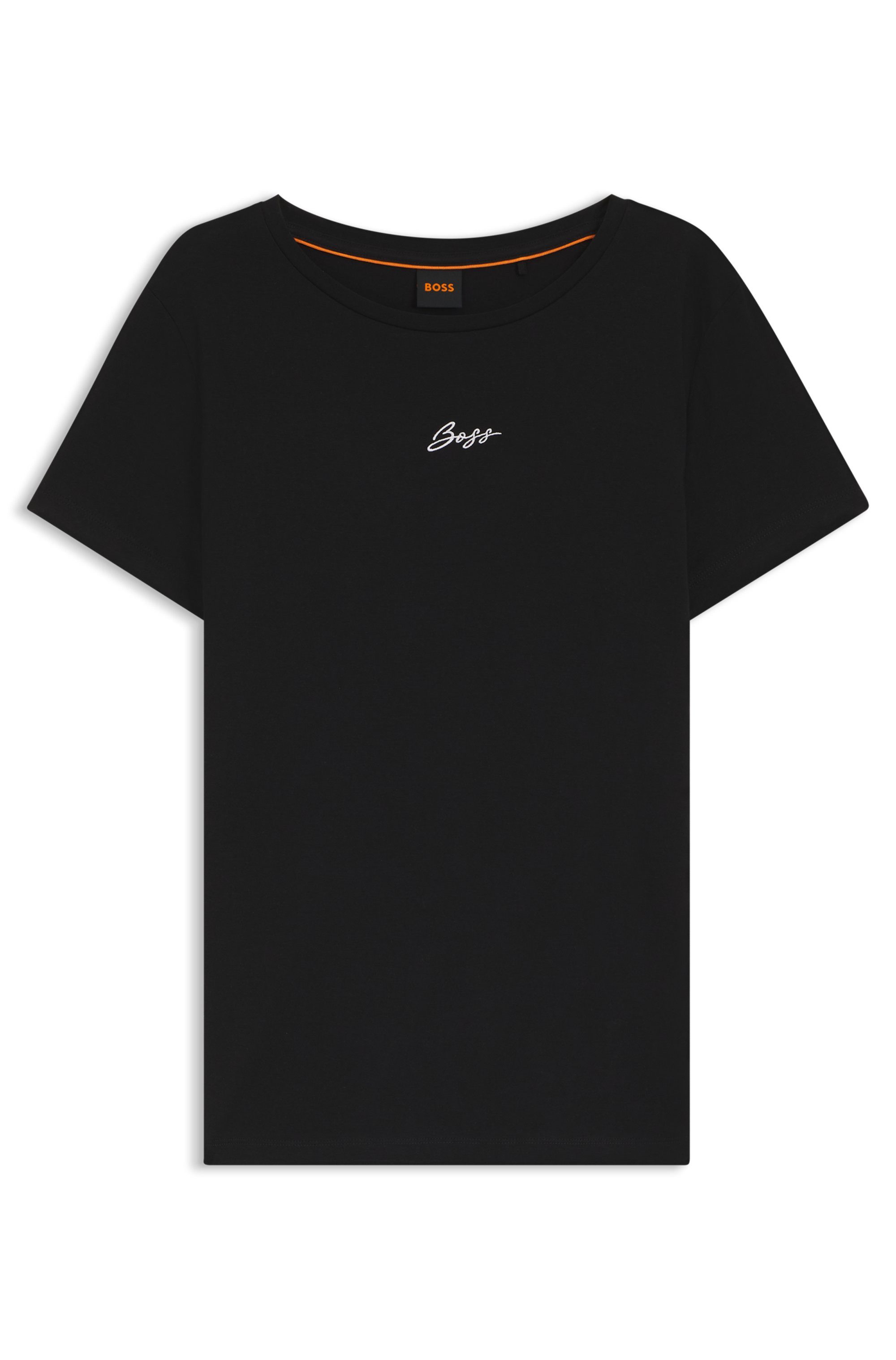 BOSS ORANGE T-Shirt Elove Embro Premium Damenmode mit Rundhals, Slim Fit günstig online kaufen
