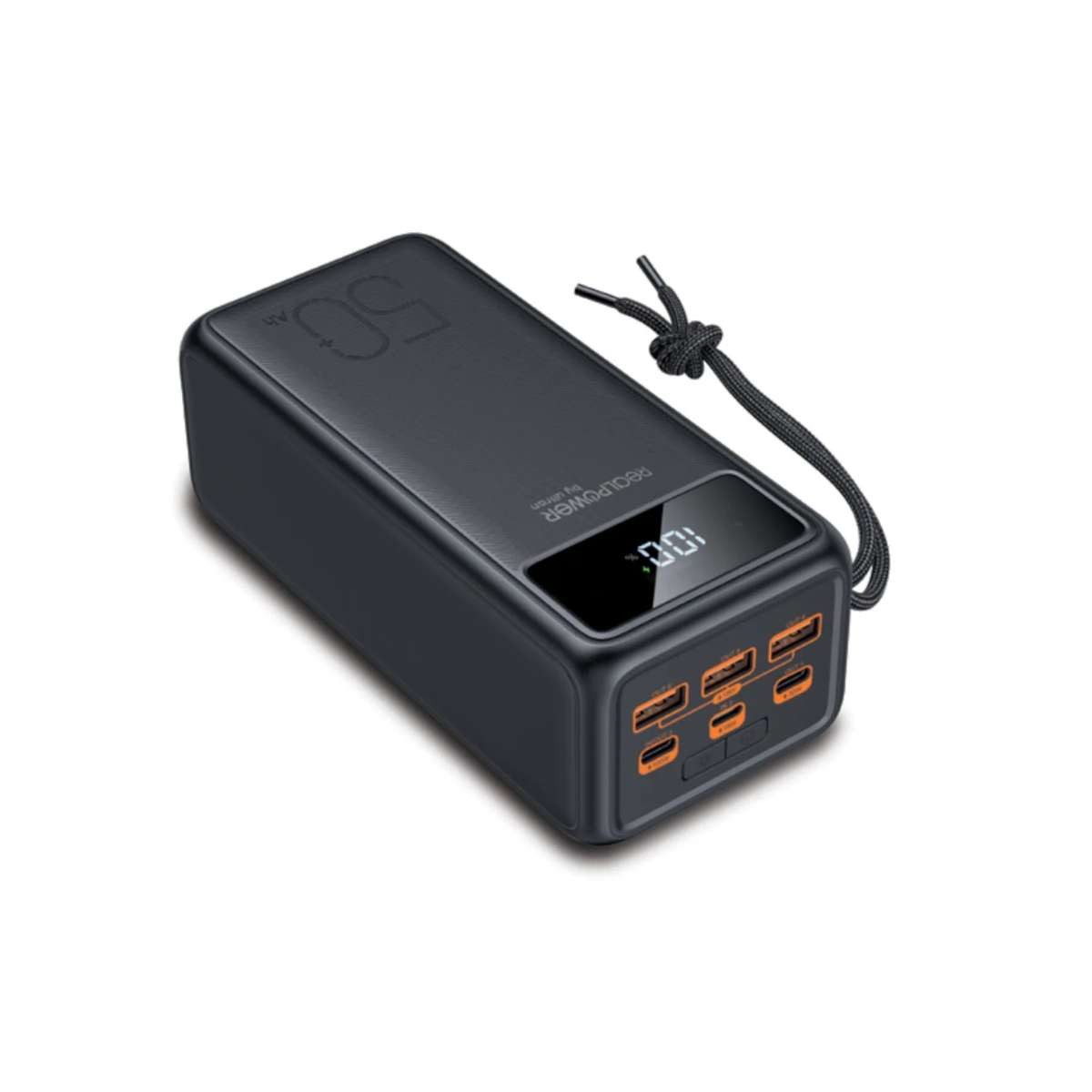 Realpower RealPower PB-56000 PD PRO Lithium Polymer (LiPo) 56000 mAh Schwarz Powerbank