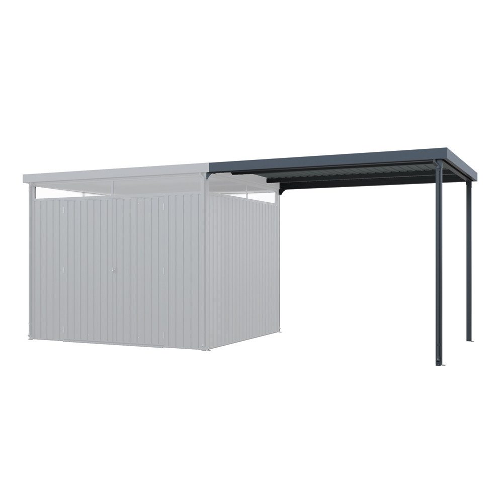 HOME DELUXE Anbaudach LEVANTO Überdachung, BxT: 286x245 cm, Bedachung Schleppdach, anbau für Geräteschuppen, Terrassenüberdachung