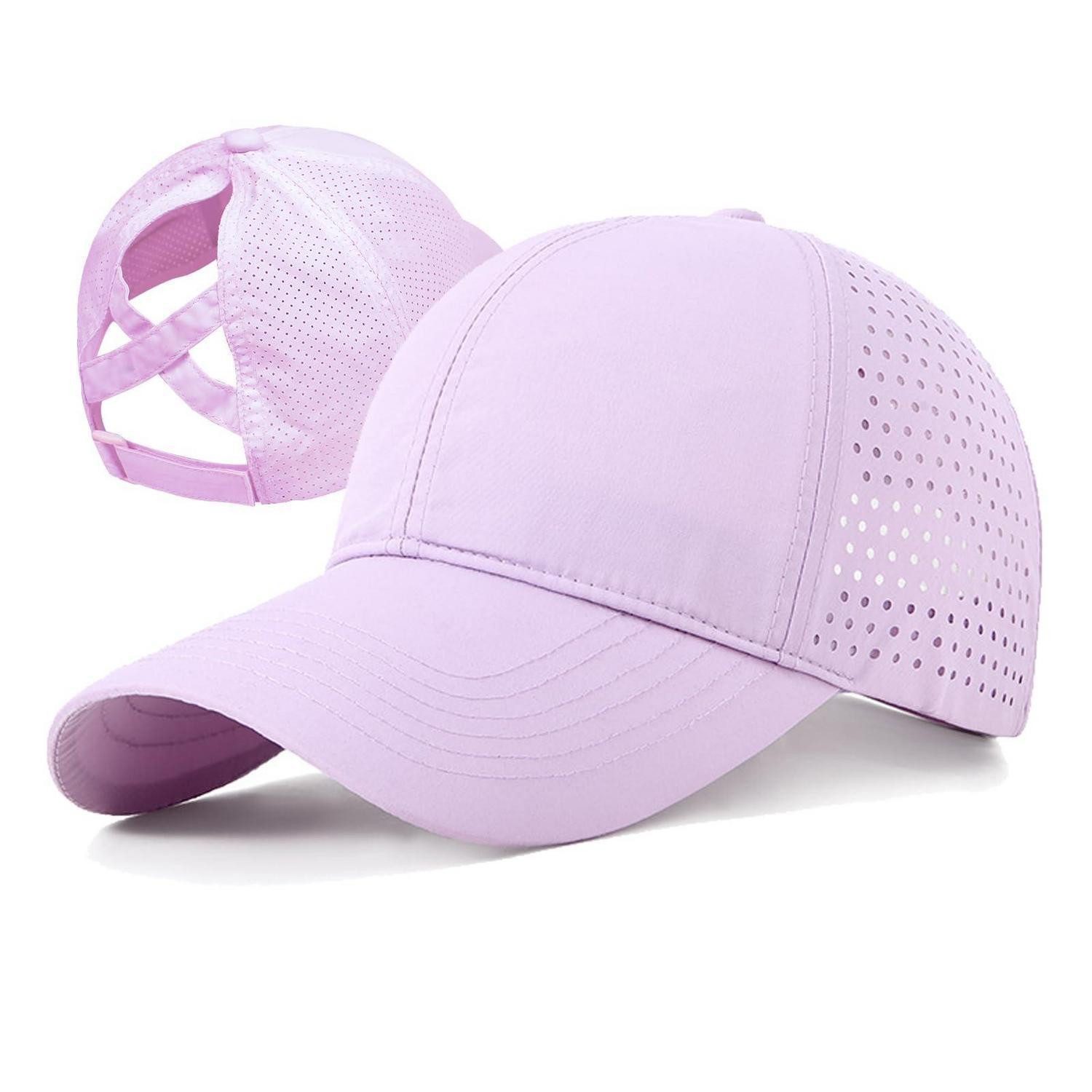 Baseball Cap Baseballkappe Mädchen Pferdeschwanzloch schnelltrocknend Netzstoff