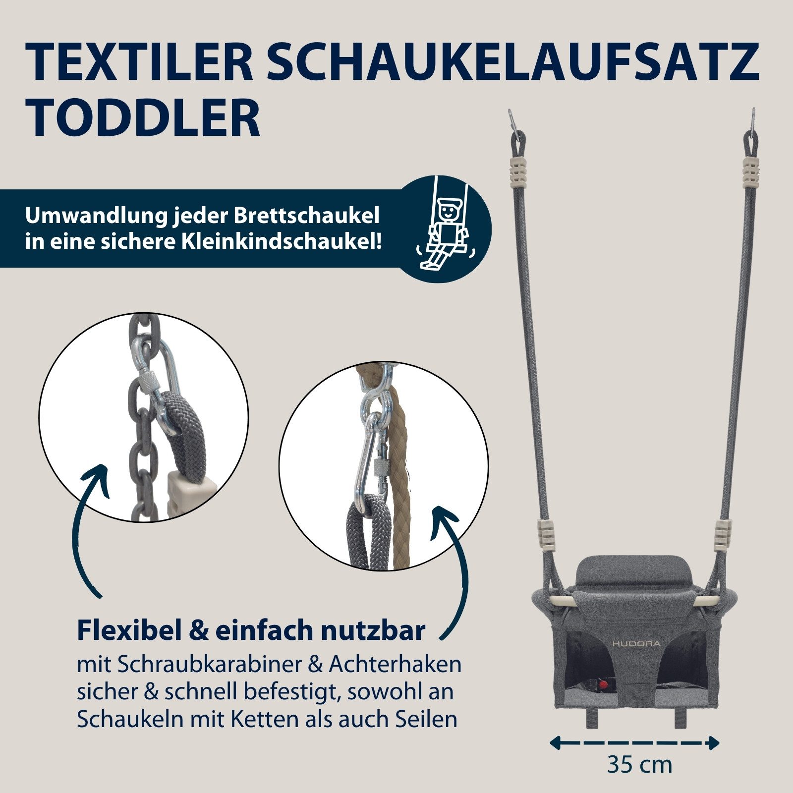 Hudora Babyschaukel Aufsatz Toddler, leicht zu günstig online kaufen