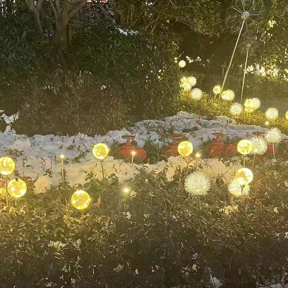 Salcar LED Solarleuchte Led Solarleuchten Garten Löwenzahn Blumen mit Erdsp günstig online kaufen